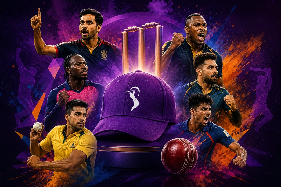 IPL 2026 Purple Cap top wicket-takers celebrating wickets in IPL season