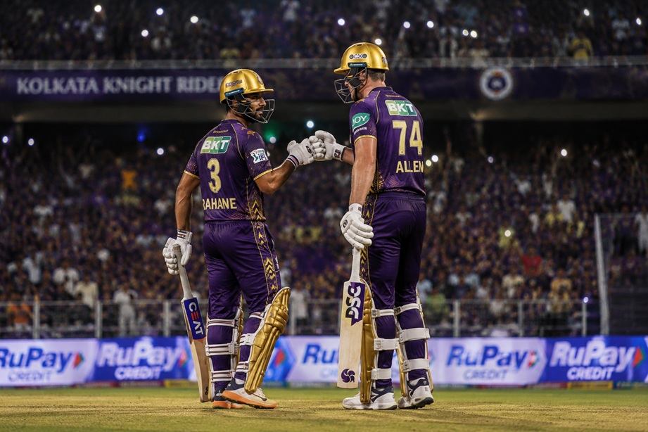 KKR vs GT match highlights at Eden Gardens featuring Finn Allen and IPL action