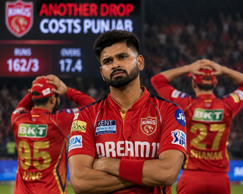 PBKS 16 dropped catches during Punjab Kings vs Sunrisers Hyderabad IPL 2026 match