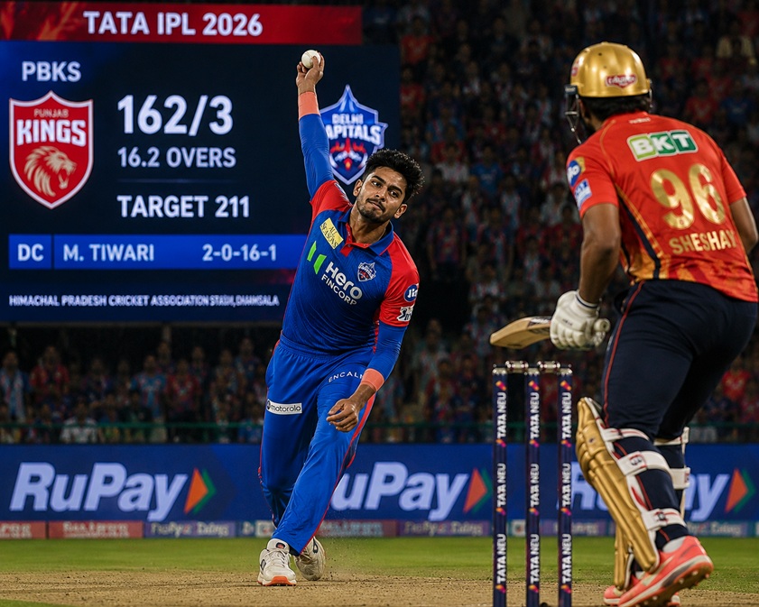 Punjab Kings DC Scorecard during Delhi Capitals thrilling win in IPL 2026