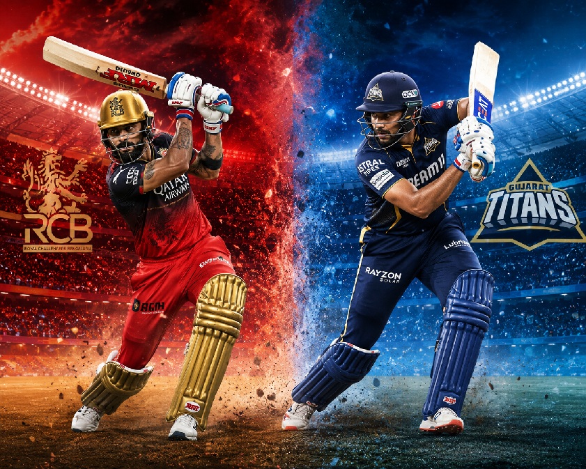 Virat Gill IPL Battle during IPL 2026 between RCB and Gujarat Titans