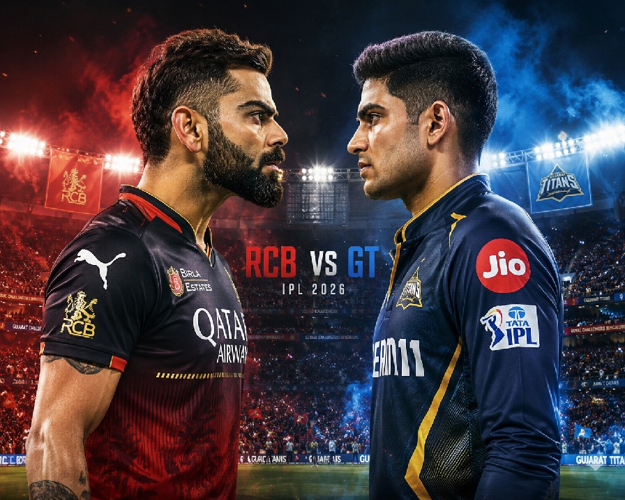Virat Gill IPL Battle during IPL 2026 between RCB and Gujarat Titans