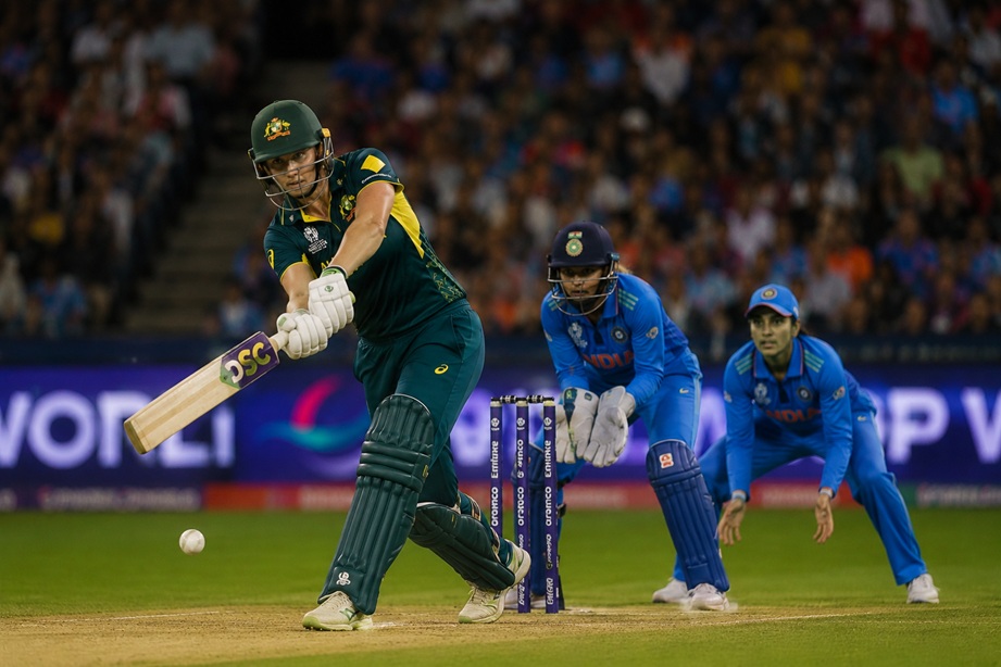 Australia Women Full Scorecard showing Ellyse Perry and Ashleigh Gardner during the record run chase against India Women at Lord's