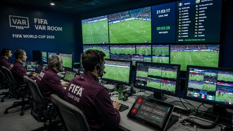 FIFA World Cup 2026 VAR review during Mexico vs South Africa match
