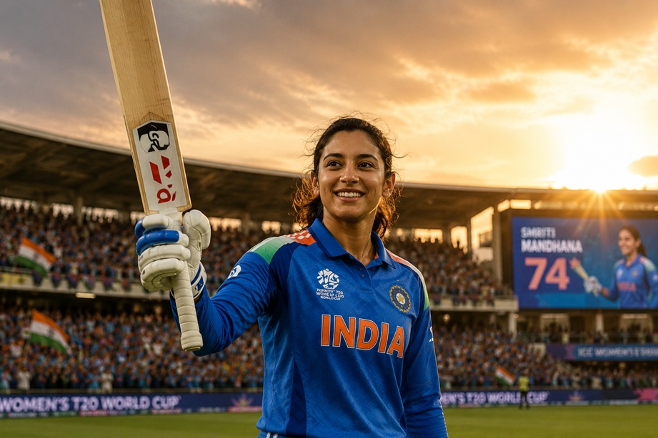India Women vs Netherlands Women Scorecard featuring Smriti Mandhana and Shafali Verma during India's 95-run victory in the ICC Women's T20 World Cup 2026