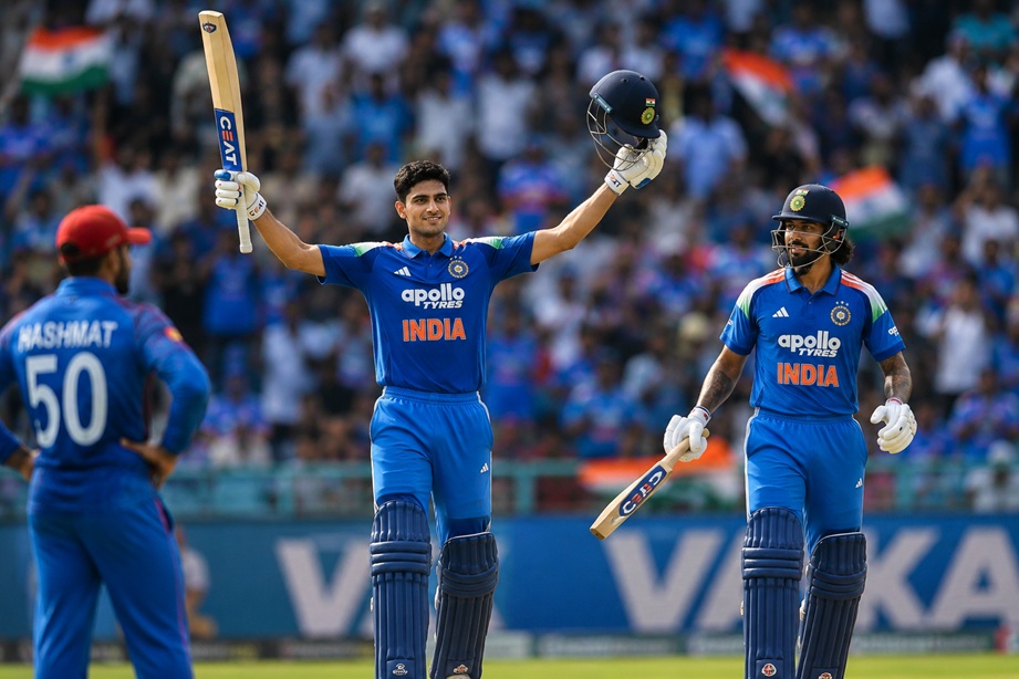 India vs Afghanistan 2nd ODI Match Highlights featuring Shubman Gill and Ishan Kishan during India's 170-run victory at Ekana Stadium