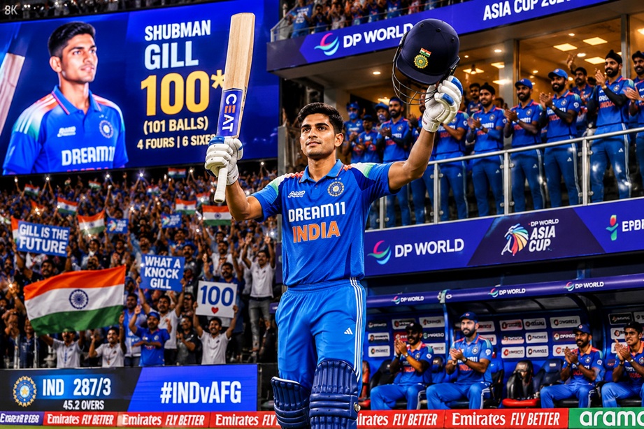 India vs Afghanistan Live Score – Shubman Gill batting in the 3rd ODI at Chepauk against Afghanistan