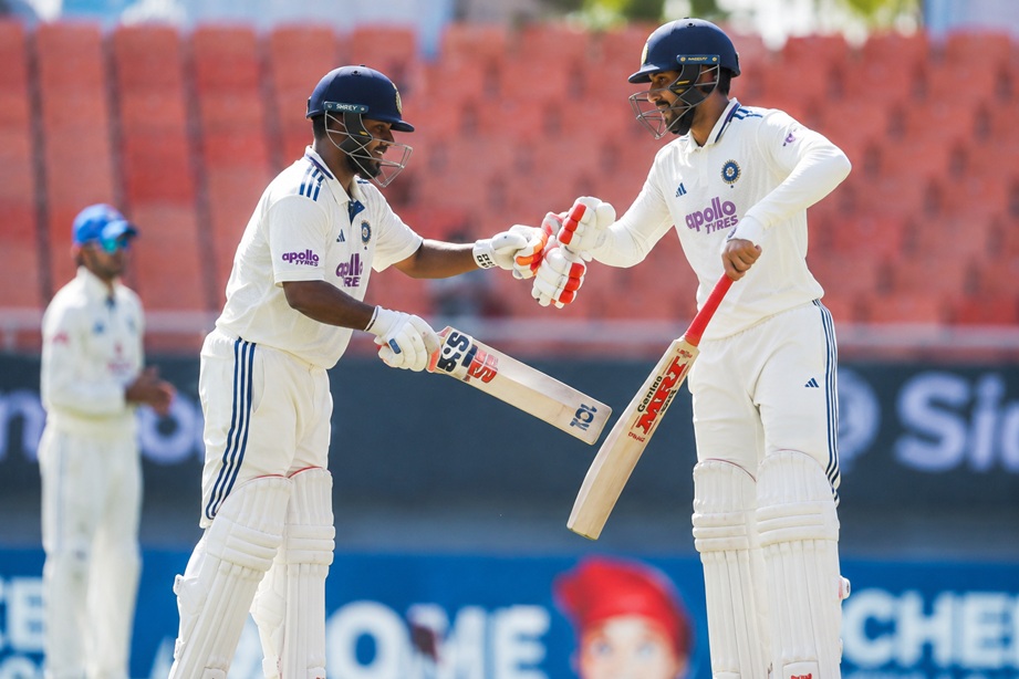 India vs Afghanistan Scorecard showing India's innings and 300-run Test victory with Shubman Gill and Manav Suthar