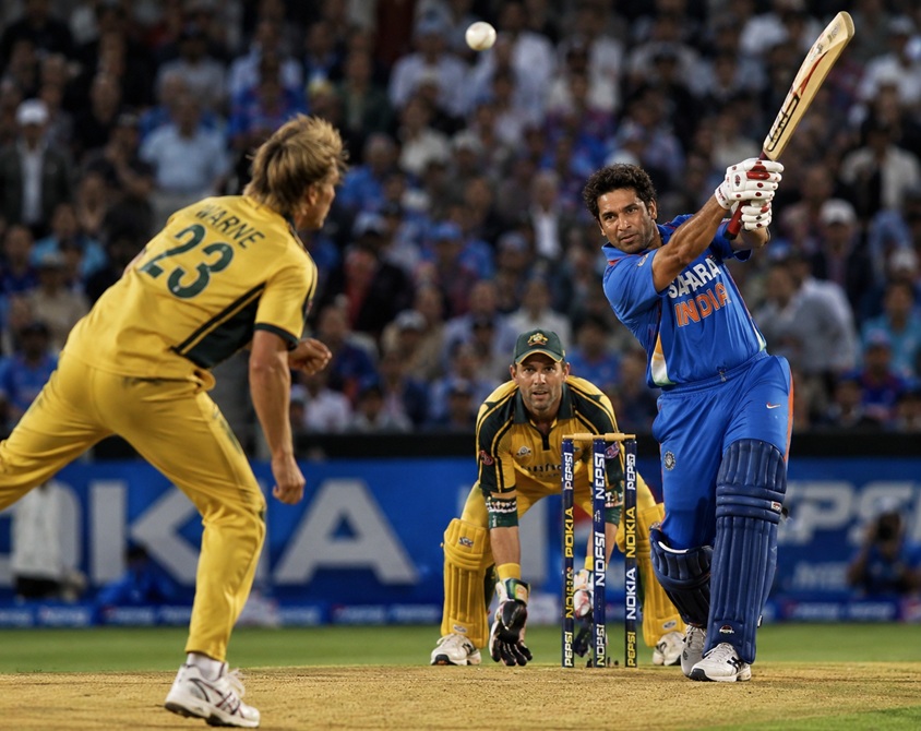 Australia vs India Timeline featuring iconic cricket moments from 1947 to modern-day rivalry between India and Australia.