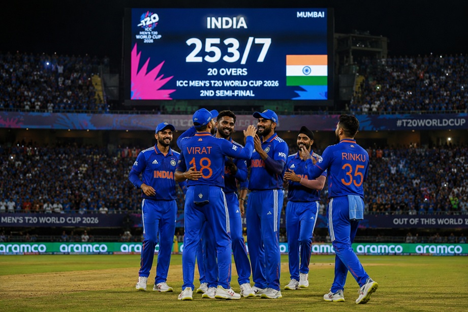 India vs England Scorecard during the ICC Men's T20 World Cup 2026 2nd Semi-Final at Wankhede Stadium