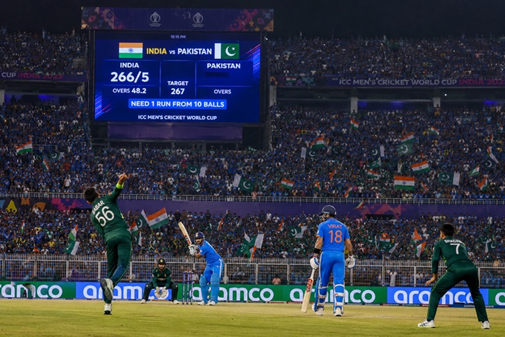 India Pakistan Match Scorecard featuring historic cricket rivalry between India and Pakistan in ICC tournaments
