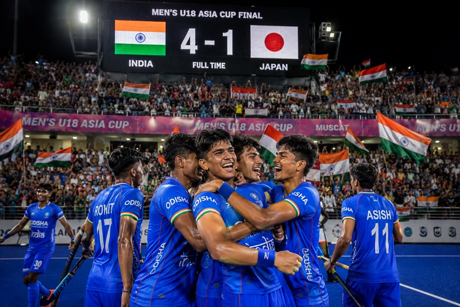 India U18 Asia Cup Victory as India defeats Japan 4-1 in the U18 Asia Cup Final and celebrates the championship trophy
