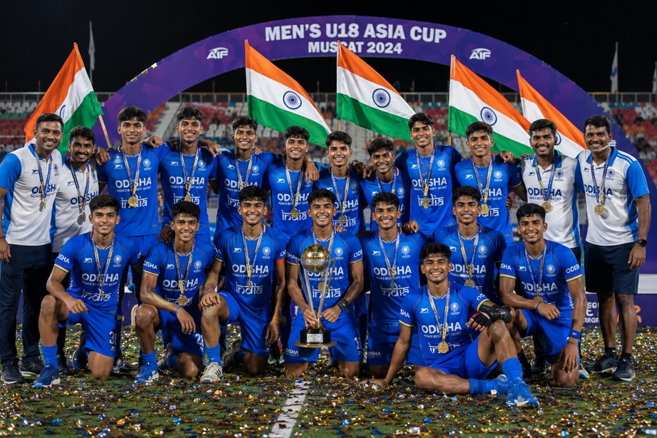 India U18 Asia Cup Victory as India defeats Japan 4-1 in the U18 Asia Cup Final and celebrates the championship trophy