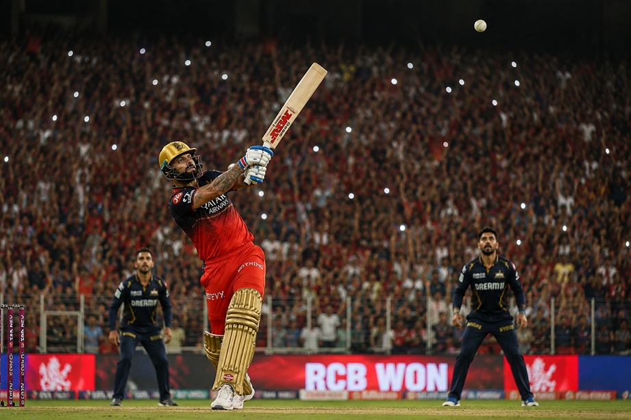 RCB vs GT Highlights 2026 featuring Virat Kohli celebrating Royal Challengers Bengaluru IPL Final victory