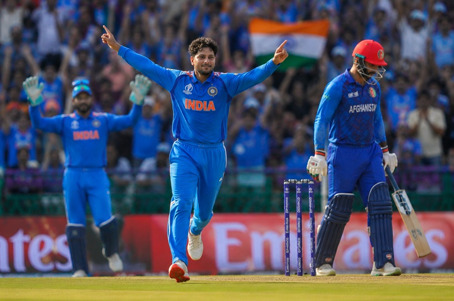 India vs Afghanistan 1st ODI Live Score featuring Shubman Gill and Rashid Khan in action at Dharamsala