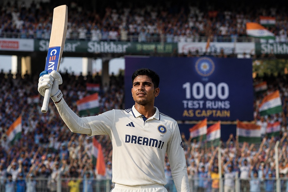 Shubman Gill Test Milestone as Indian captain reaches 1000 Test runs