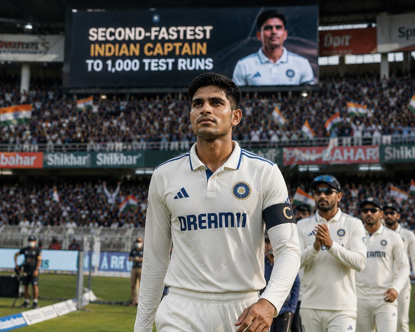 Shubman Gill Test Milestone as Indian captain reaches 1000 Test runs