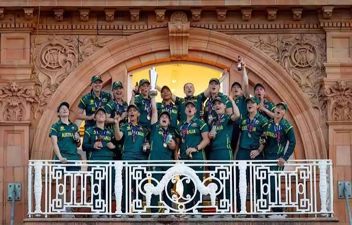 Australia Women's T20 Title celebration after defeating England in the ICC Women's T20 World Cup 2026 Final at Lord's