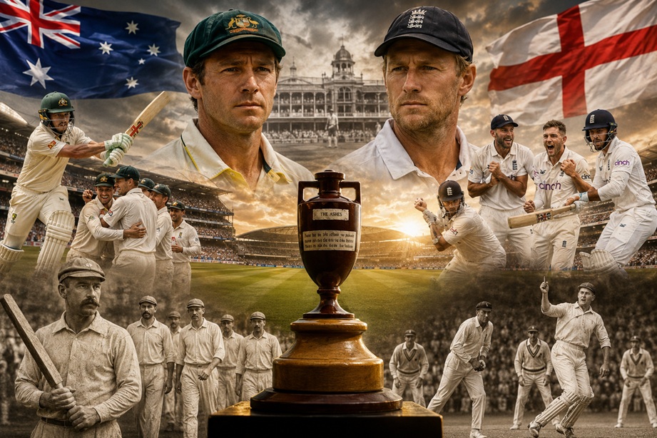 Australia England Timeline 2026 featuring the Ashes rivalry between the Australia Men's Cricket Team and England Cricket Team