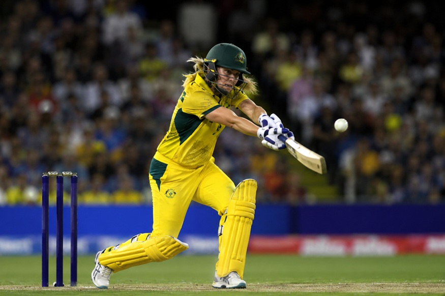 Australia Women vs West Indies Women Scorecard – Beth Mooney and Ashleigh Gardner celebrate Australia's 8-wicket win in the ICC Women's T20 World Cup 2026 semi-final.
