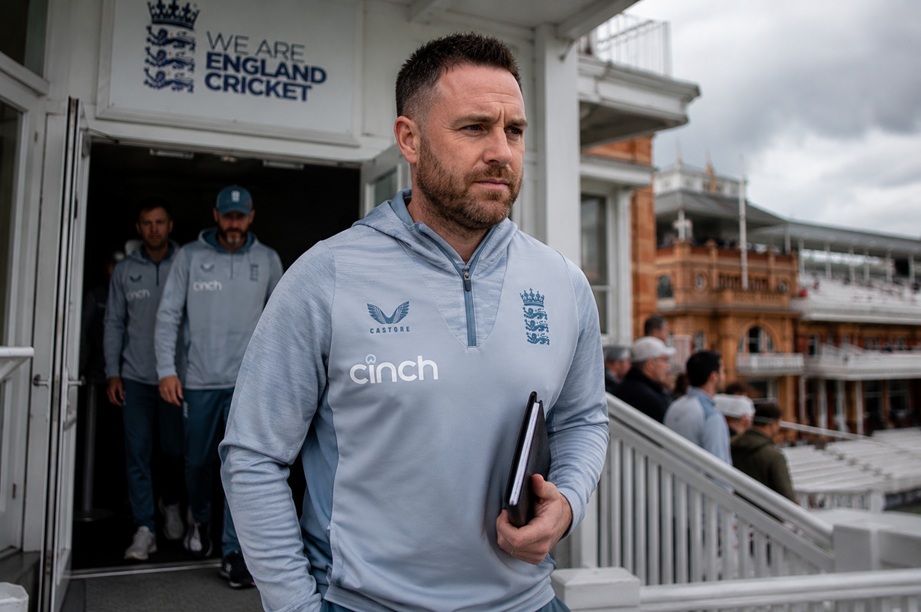 Brendon McCullum England Exit after stepping down as England Test coach with Ben Stokes at Lord's Cricket Ground