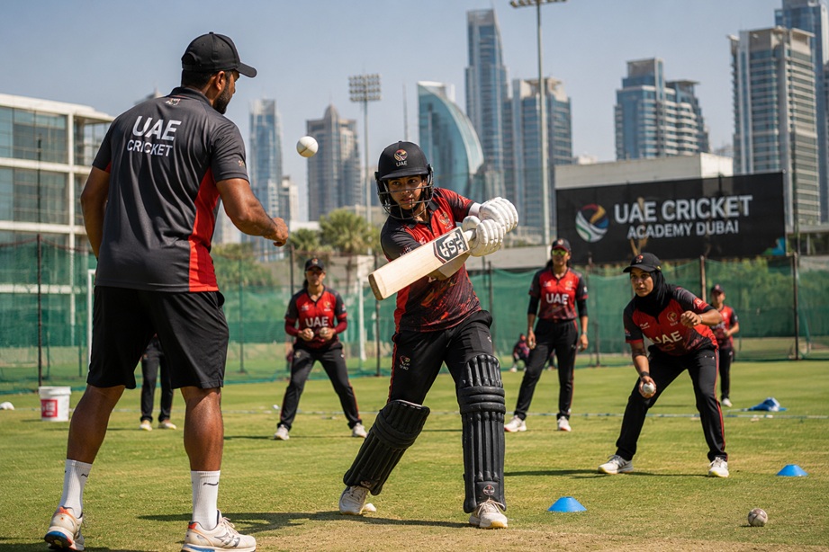 Emirates Cricket Board Awards after winning three ICC Development Awards for UAE cricket development and women's cricket initiatives