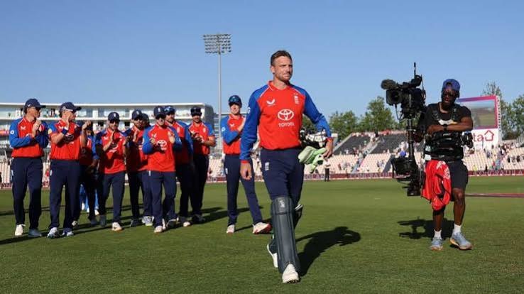 England vs India 5th T20I Scorecard featuring Jos Buttler century and England's 56-run victory over India in Southampton 2026