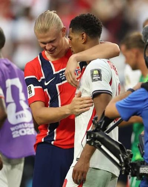 Haaland hails Bellingham after England's World Cup quarter-final win over Norway