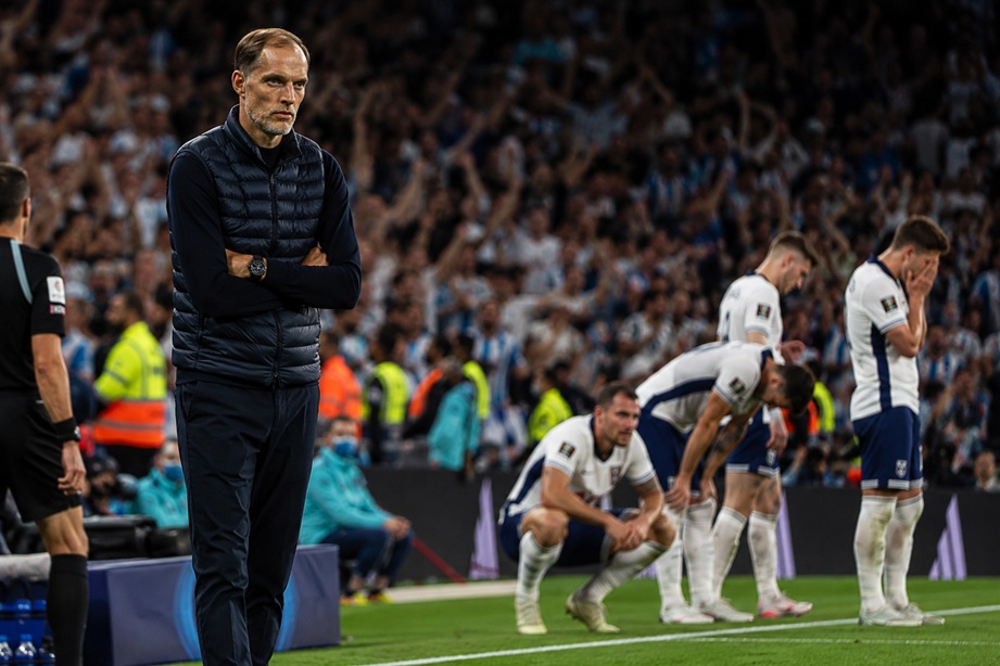 Trump Questions Tuchel Tactics after England's World Cup defeat to Argentina as Thomas Tuchel watches from the sidelines