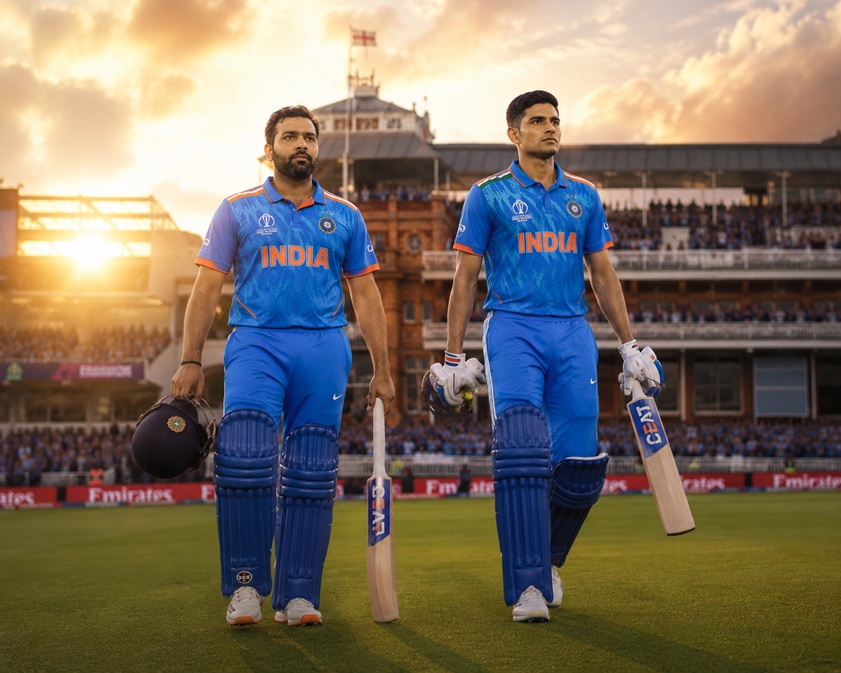 Rohit Sharma retirement speculation during England ODI series as the Indian captain acknowledges the crowd at Lord's Cricket Ground.