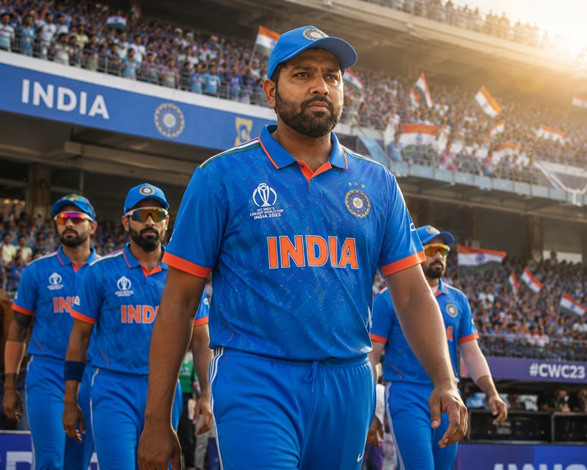 Rohit Sharma retirement speculation during England ODI series as the Indian captain acknowledges the crowd at Lord's Cricket Ground.