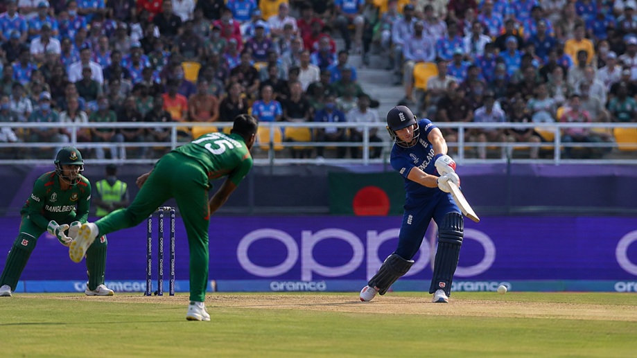 Bangladesh vs England complete scorecard showing Dawid Malan 140 runs and England's 137-run victory