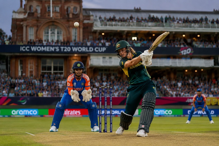 India vs Australia 2026 Scorecard showing individual runs and match result