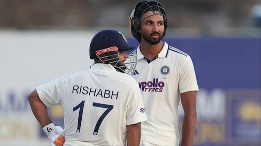 India vs Sri Lanka 1st Test scorecard 2026 showing India 460/9 and Devdutt Padikkal 167