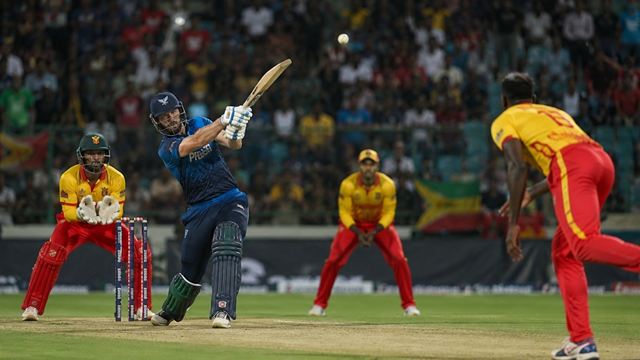 Namibia vs Zimbabwe Cricket rivalry, players facing off in a T20 international match