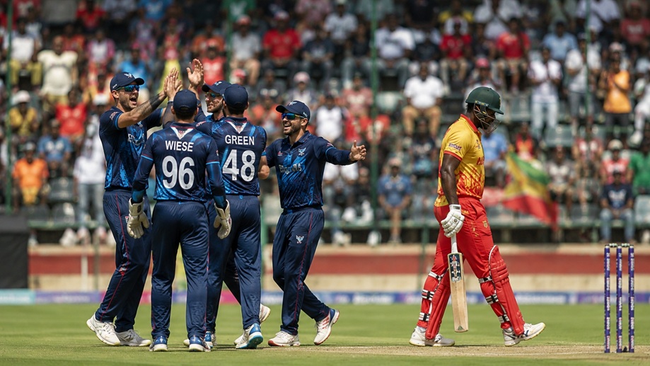 Namibia vs Zimbabwe Cricket rivalry, players facing off in a T20 international match