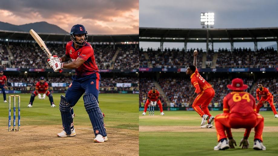 Nepal Zimbabwe Cricket Timeline 2026 featuring Nepal and Zimbabwe cricket teams