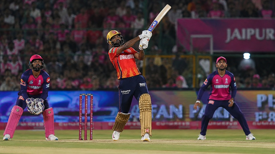 PBKS vs RR Full Scorecard 2026 showing Rajasthan Royals chasing 223 runs