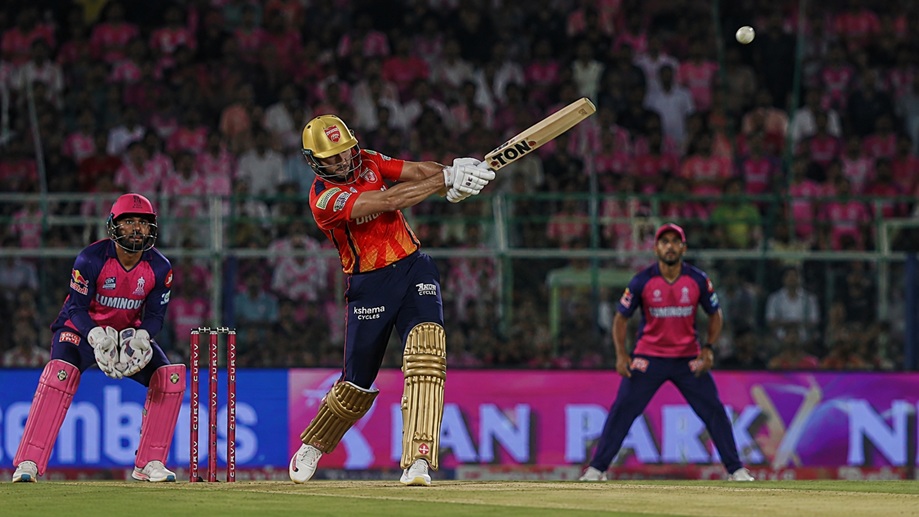PBKS vs RR Full Scorecard 2026 showing Rajasthan Royals chasing 223 runs