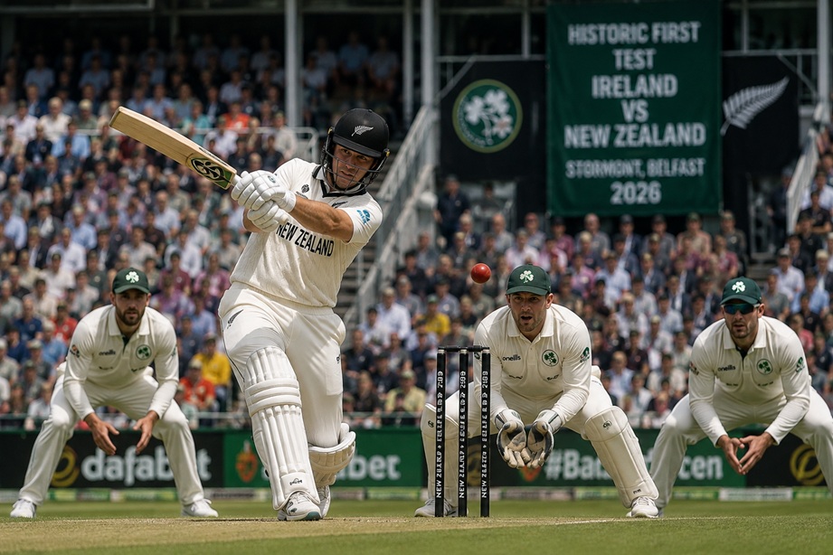 Ireland vs New Zealand Timeline 2026 first Test at Stormont Belfast featuring Tom Blundell and Rachin Ravindra