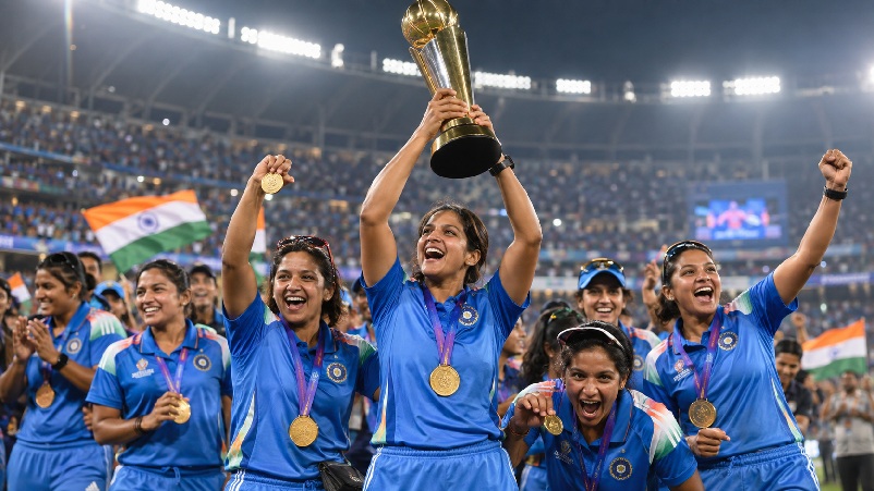 India Women Asian Games Gold celebration after beating Sri Lanka in the 2026 final
