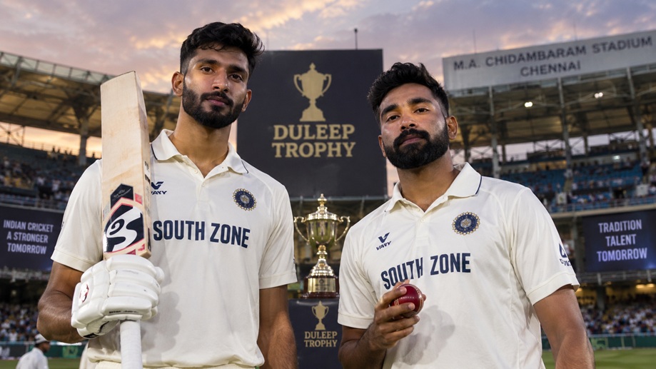 Padikkal Siraj Duleep Trophy Final South Zone vs East Zone in Chennai