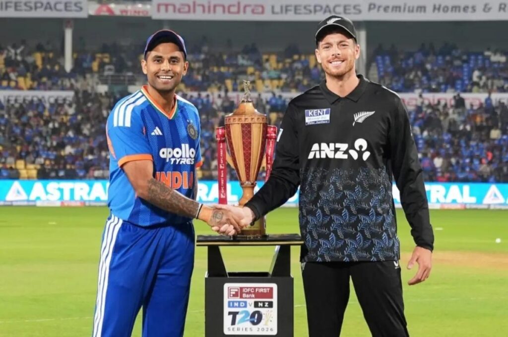 India and New Zealand captains ahead of the first T20I in 2026