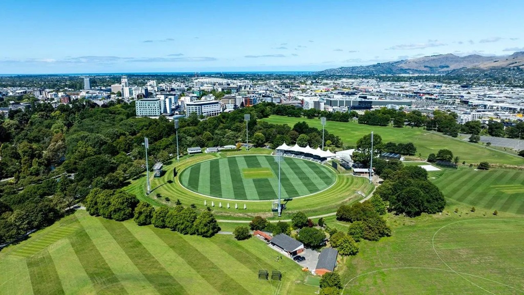 Hagley Oval Christchurch cricket ground ahead of India vs New Zealand 1st T20I 2026