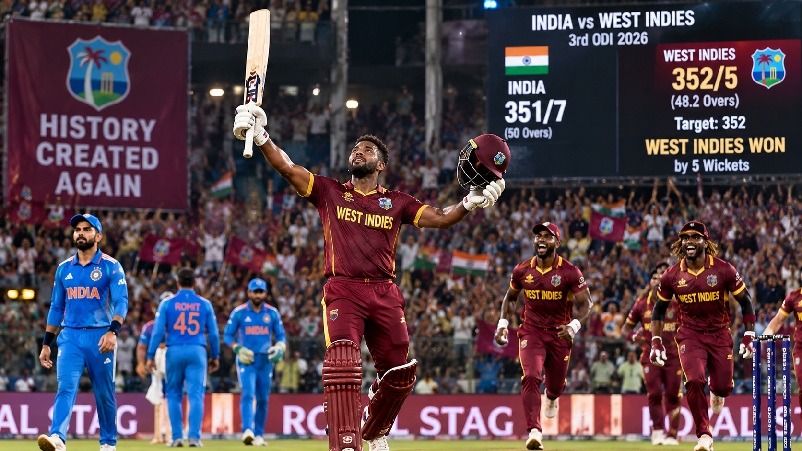 India vs West Indies 2026 cricket players competing in an exciting international match