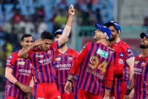 Lucknow Chennai Match Scorecard featuring Nicholas Pooran and LSG vs CSK Match 59 action