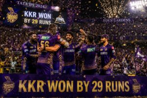 KKR vs GT match highlights at Eden Gardens featuring Finn Allen and IPL action