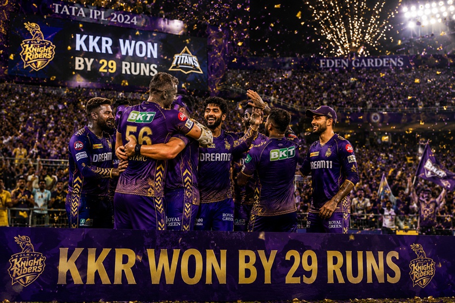KKR vs GT match highlights at Eden Gardens featuring Finn Allen and IPL action