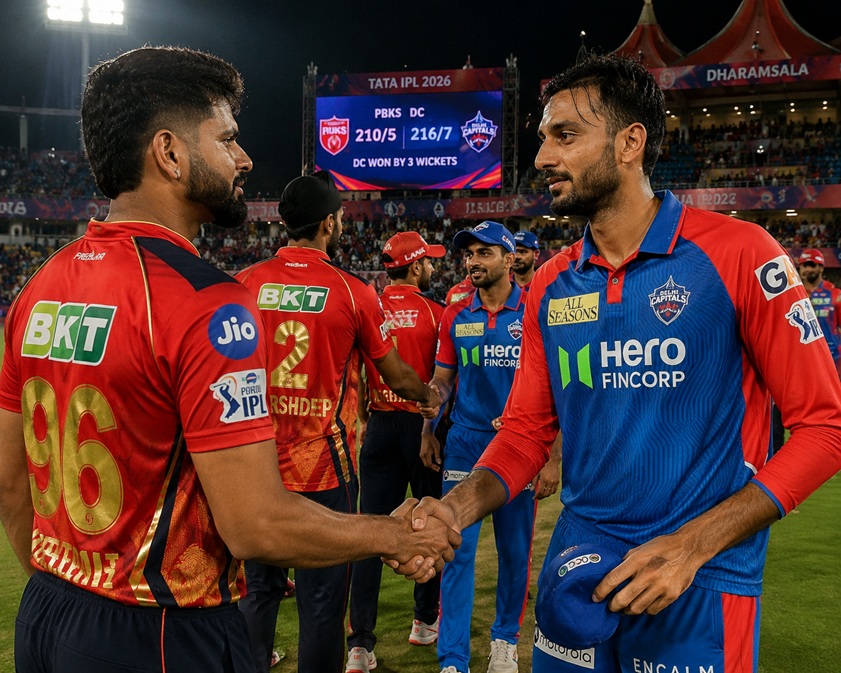 Punjab Kings DC Scorecard during Delhi Capitals thrilling win in IPL 2026