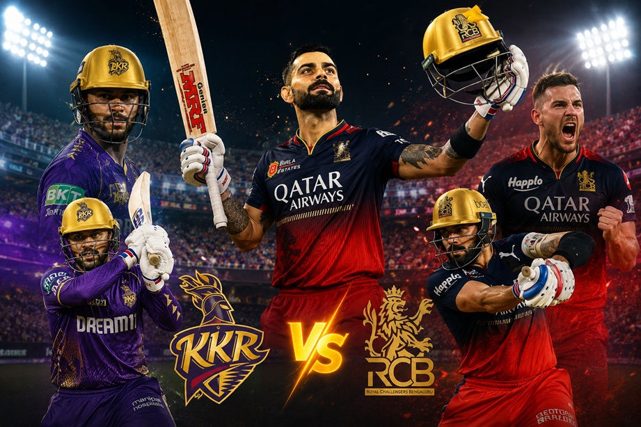 RCB vs KKR highlights featuring Virat Kohli century in IPL 2026